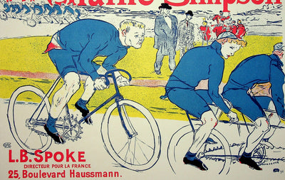 Henri DE TOULOUSE LAUTREC : La chaîne Simpson, Lithographie originale signée