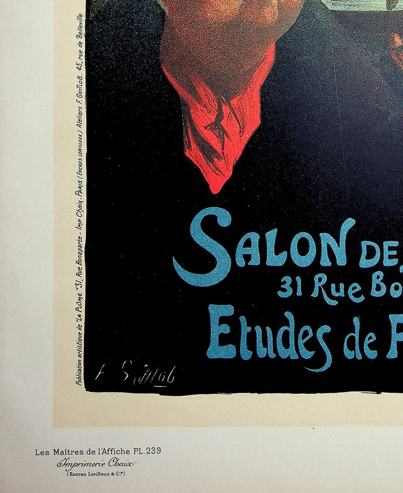 Fernand Louis GOTTLOB : Salon des Cent, Lithographie originale signée