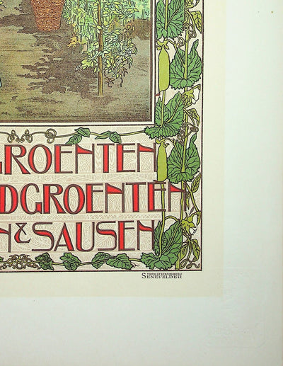 Johann Georg VAN CASPEL : Les paysans hollandais, Lithographie originale signée