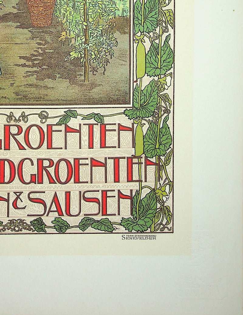 Johann Georg VAN CASPEL : Les paysans hollandais, Lithographie originale signée
