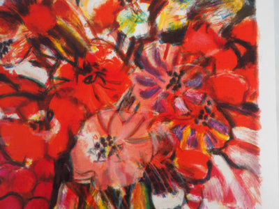 Sachiko IMAI : Bouquet de coquelicots, Lithographie originale (photo de détail 4) - Crédit photo : Galerie Art.Paris