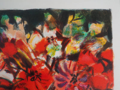 Sachiko IMAI : Bouquet de coquelicots, Lithographie originale (photo de détail 6) - Crédit photo : Galerie Art.Paris