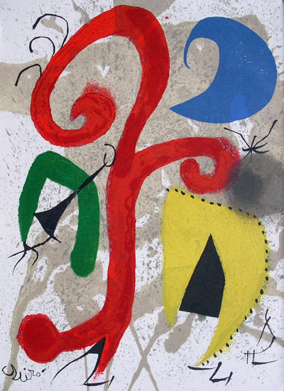 Joan MIRO : Jardin au clair de lune, Lithographie originale (vue générale) - Crédit photo : Galerie Art.Paris