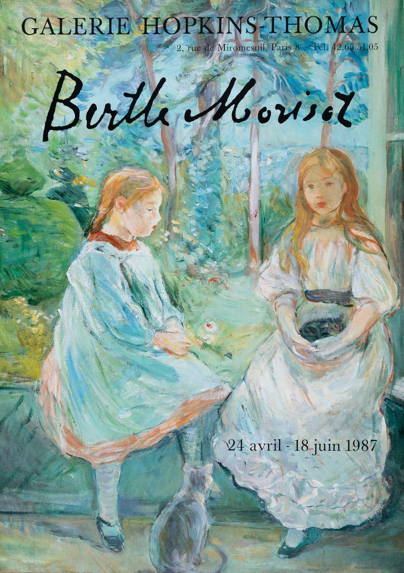 Berthe MORISOT : Jeunes filles à la fenêtre, Affiche originale d&