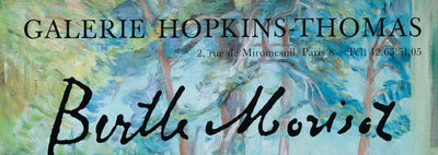Berthe MORISOT : Jeunes filles à la fenêtre, Affiche originale d'époque signée