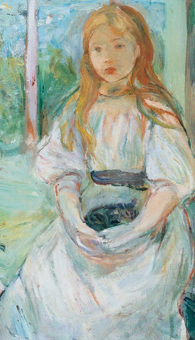 Berthe MORISOT : Jeunes filles à la fenêtre, Affiche originale d'époque signée