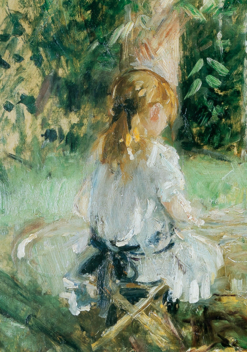 Berthe MORISOT : Eugène Manet et sa fille au jardin, Affiche originale d&