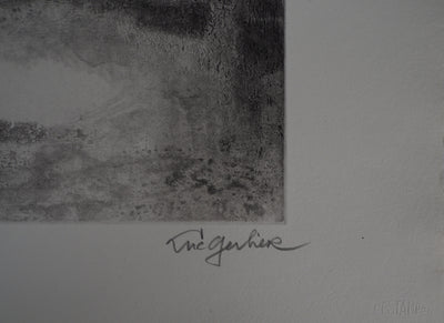 Luc GERBIER : Les marais du Roy, Gravure originale signée
