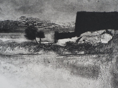 Luc GERBIER : Les marais du Roy, Gravure originale signée