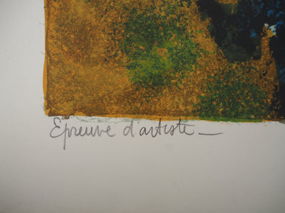 Yves GANNE : Le phare, Lithographie originale signée