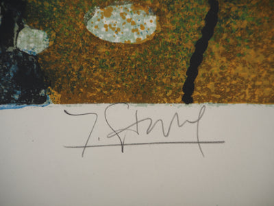 Yves GANNE : Le phare, Lithographie originale signée