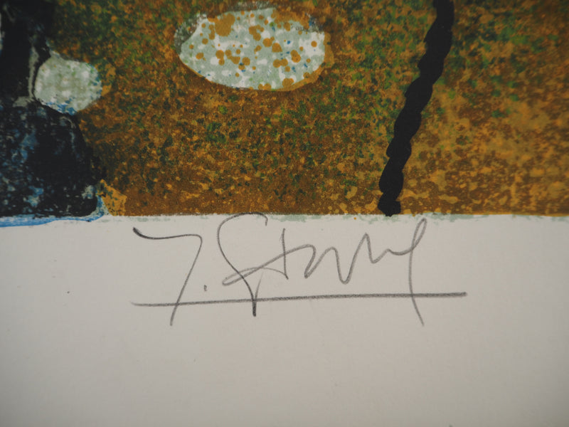 Yves GANNE : Le phare, Lithographie originale signée