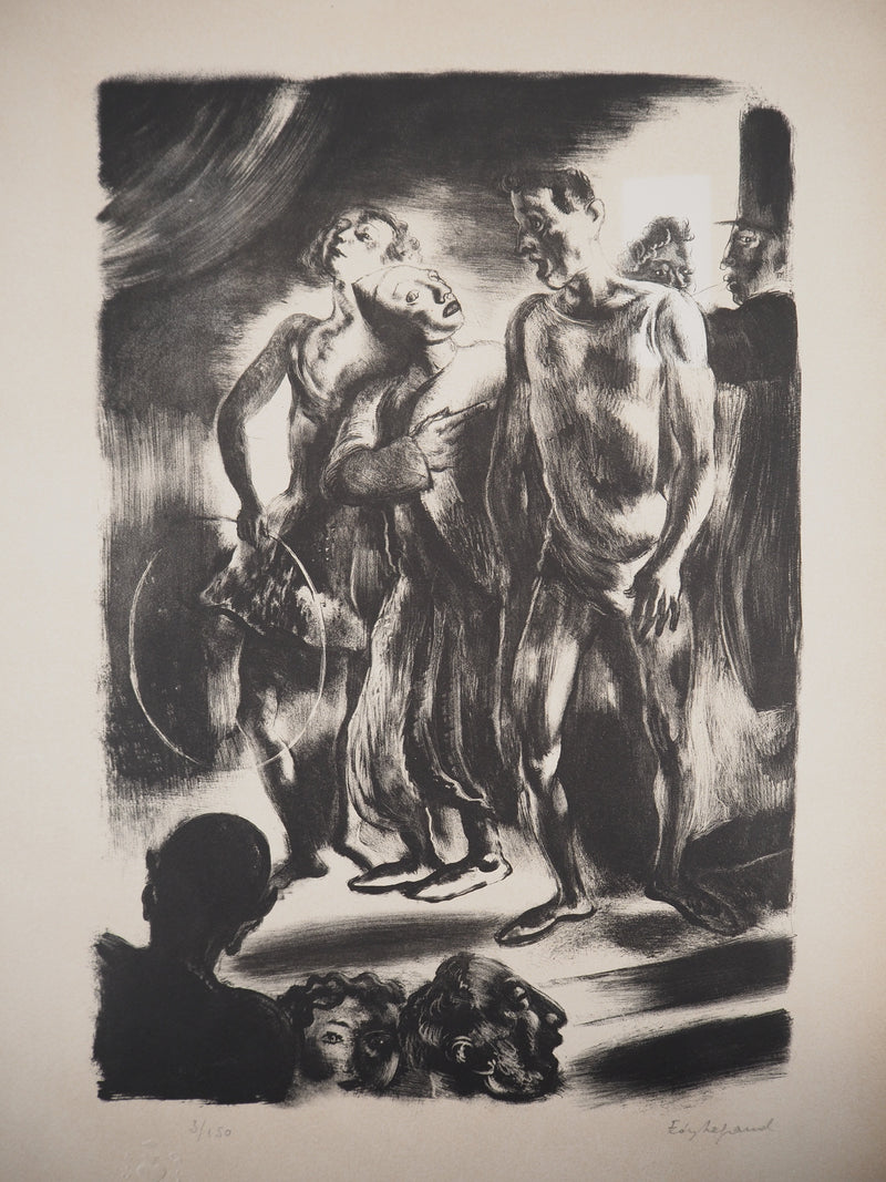 Edy LEGRAND : Le cirque, Lithographie originale signée