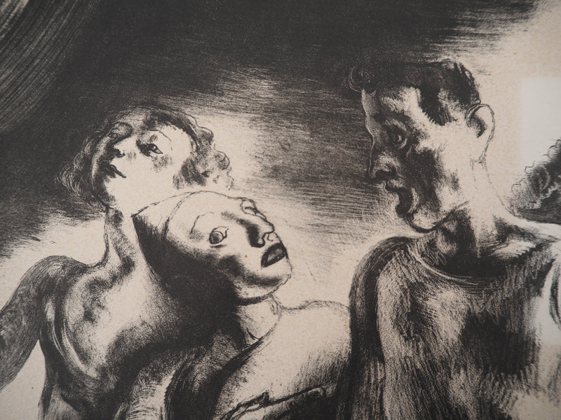Edy LEGRAND : Le cirque, Lithographie originale signée