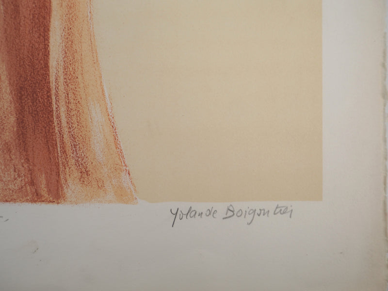 Yolande BOIGONTIER : Nu féminin, Lithographie originale signée