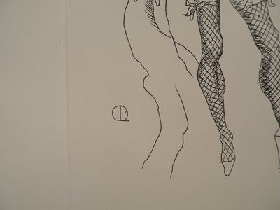 AF Jean PICART LE DOUX, Woman with bare breasts, original signed lithograph