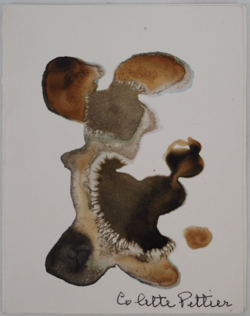 Colette PETTIER : Créature des bois, Aquarelle originale signée