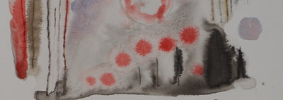 Colette PETTIER : Vie nocturne, Aquarelle originale signée