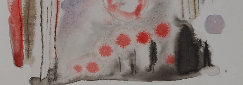 Colette PETTIER : Vie nocturne, Aquarelle originale signée