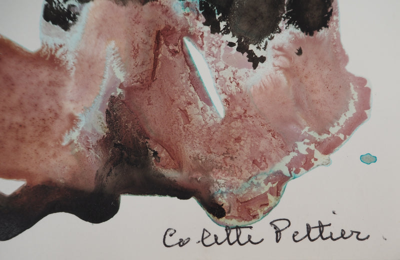 Colette PETTIER : Créature de la nuit, Aquarelle originale signée
