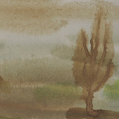 Colette PETTIER : La forêt, Aquarelle originale signée