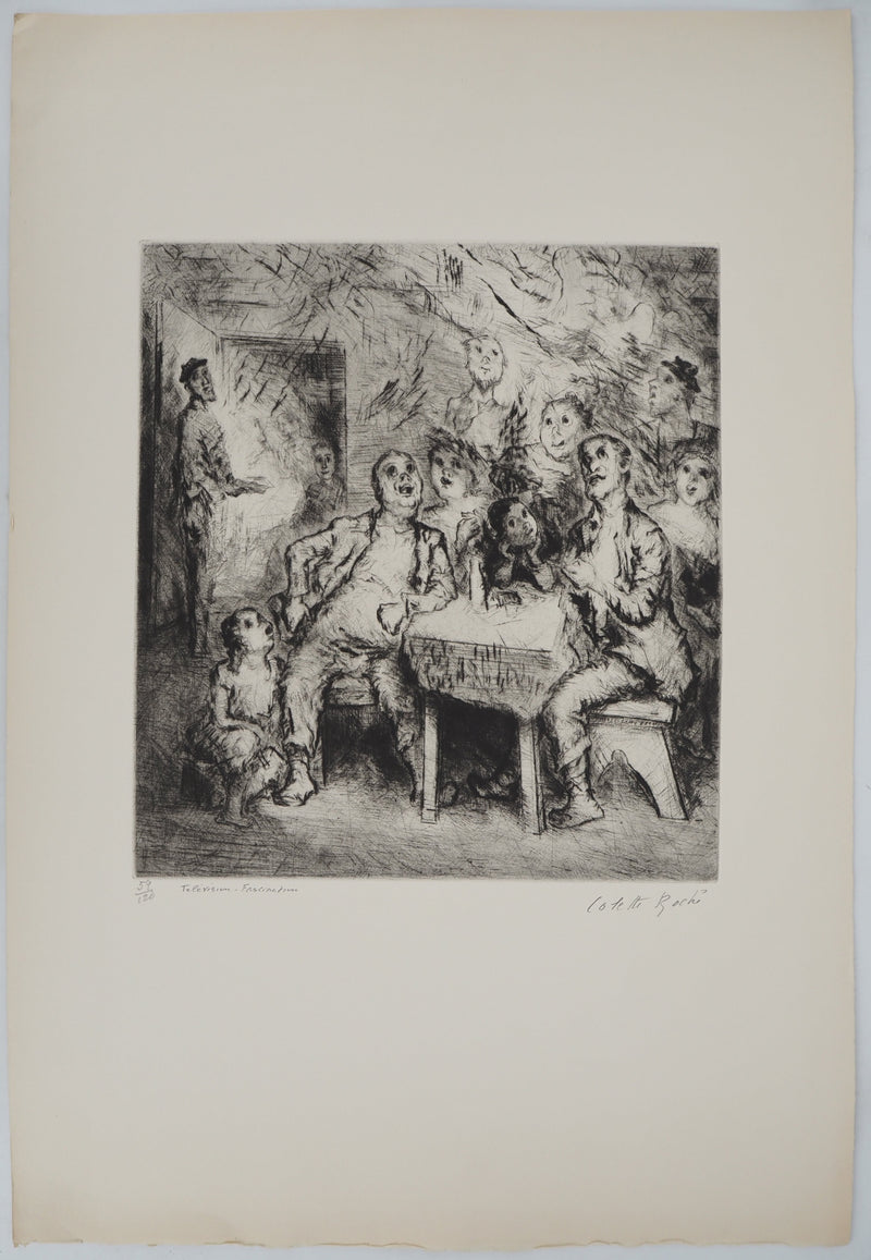 BTIna F. MOCKEL: Nude series: Nu VI, Original signed engraving
