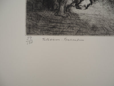 BTIna F. MOCKEL: Nude series: Nu VI, Original signed engraving