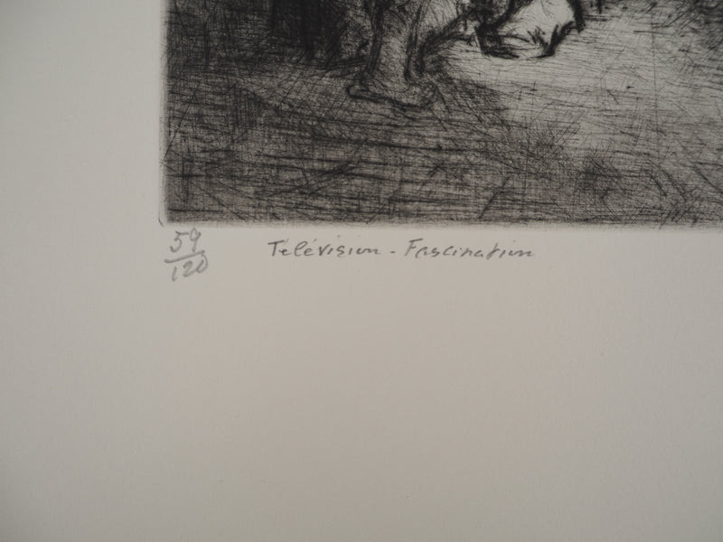 BTIna F. MOCKEL: Nude series: Nu VI, Original signed engraving