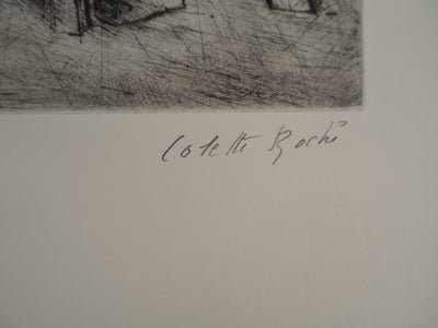 BTIna F. MOCKEL: Nude series: Nu VI, Original signed engraving