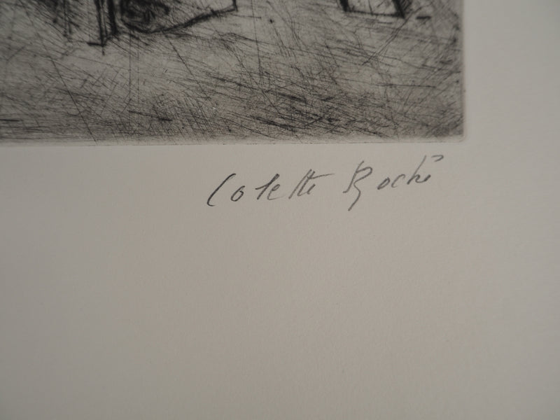 BTIna F. MOCKEL: Nude series: Nu VI, Original signed engraving