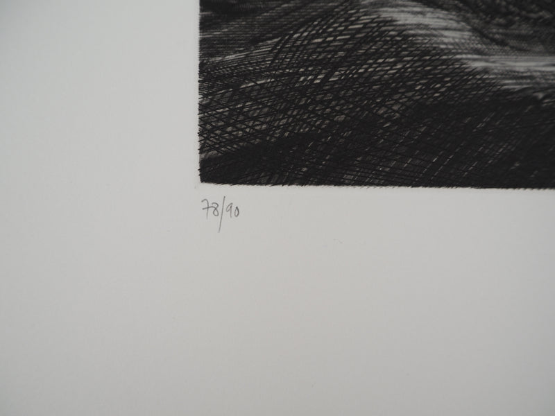 AFFdV Etienne Tingaud, Vermutung, 1983, Original signierter Kupferstich