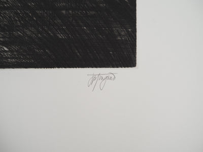 AFFdV Etienne Tingaud, Vermutung, 1983, Original signierter Kupferstich