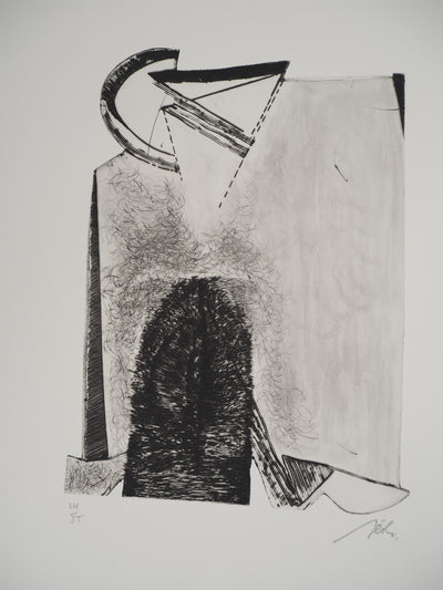 François BEALU : Cubisme, Gravure originale signée