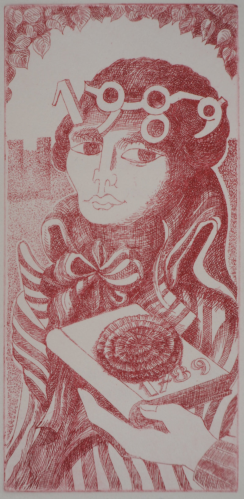 Jeanne ESMEIN: Dawn, Original signed engraving