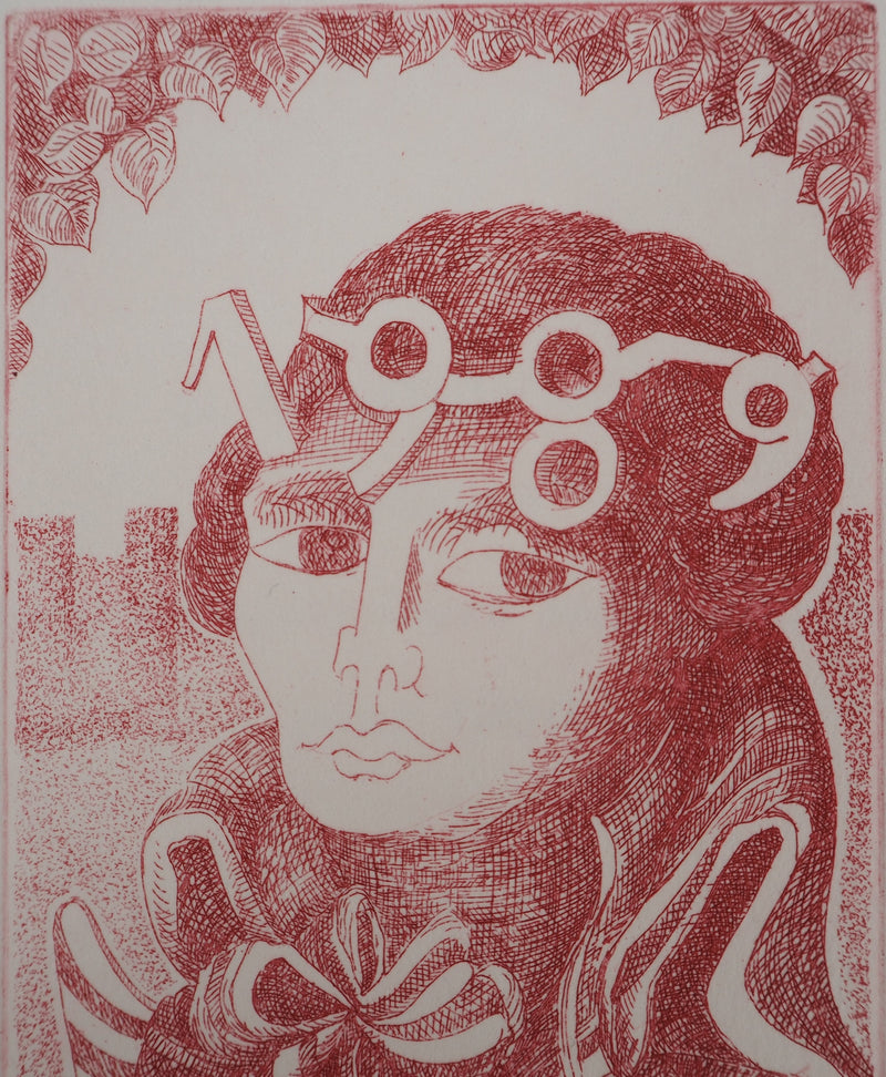 Jeanne ESMEIN: Dawn, Original signed engraving