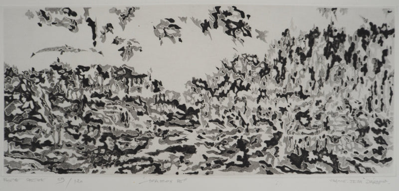 Claude-Jean DARMON : Horizon, Gravure originale signée
