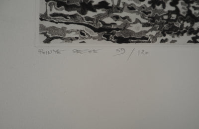Claude-Jean DARMON : Horizon, Gravure originale signée