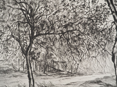 Paulette Humbert: Summer Image, Original signed engraving