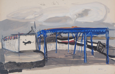 Michel HENRY : Cirque à Altea, Aquarelle originale