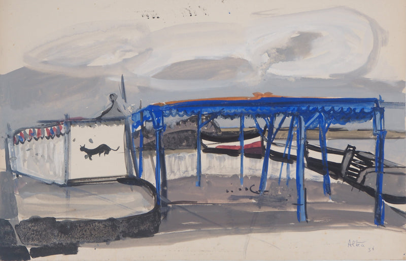 Michel HENRY : Cirque à Altea, Aquarelle originale