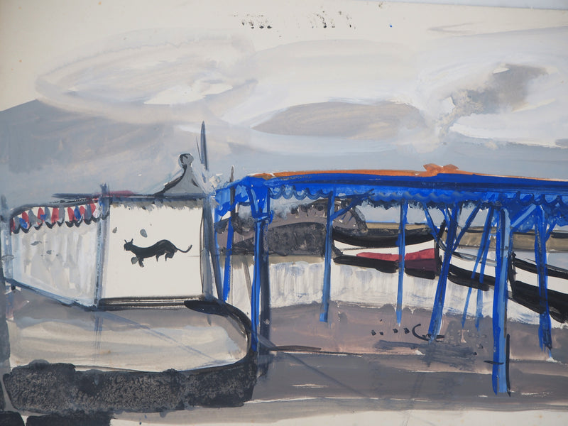 Michel HENRY : Cirque à Altea, Aquarelle originale