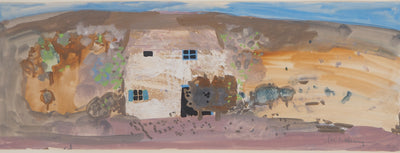 Michel HENRY : Provence : Mas dans la Garrigue, Aquarelle originale signée