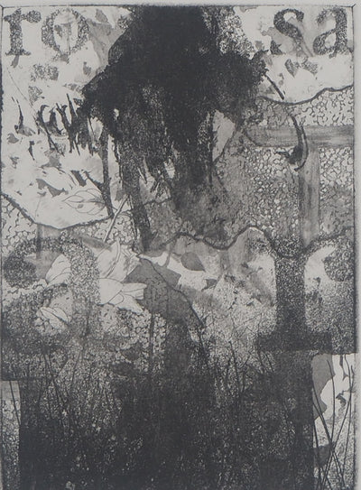 BT Ricardo COLMENARES: Der schwarze Baum, Original signierter Kupferstich