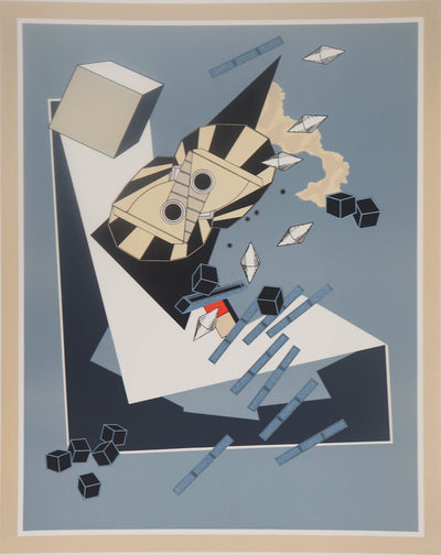Alain LE YAOUANC : Les ouvertures n'ont pas de domicile fixe, Lithographie originale signée