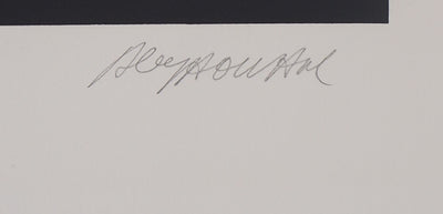 Alain LE YAOUANC : Les portes mimétiques, Lithographie originale signée