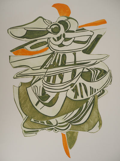Luce NAVAL : Tortue mécanique, Gravure originale signée