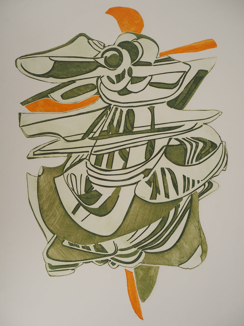 Luce NAVAL : Tortue mécanique, Gravure originale signée