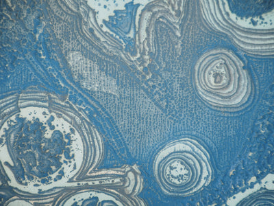 Roland LAFORCADE : Orgnac bleu, Gravure originale signée
