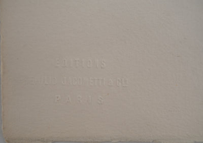 Roland LAFORCADE : Orgnac bleu, Gravure originale signée