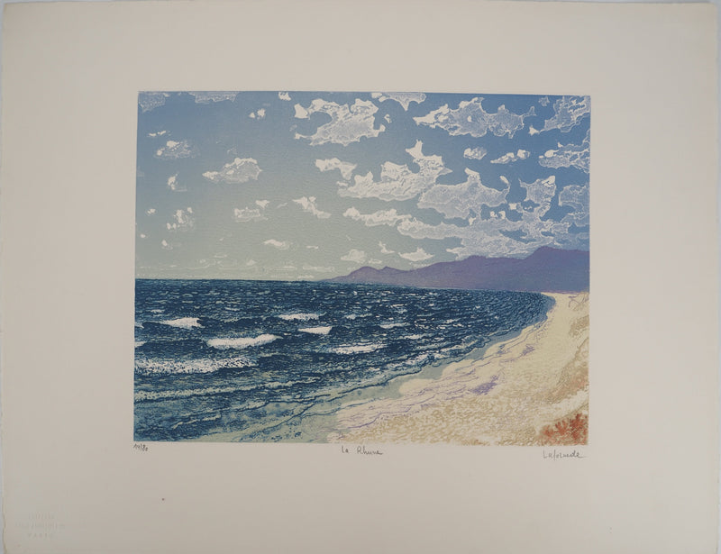 Roland LAFORCADE : La Rhune, Gravure originale signée